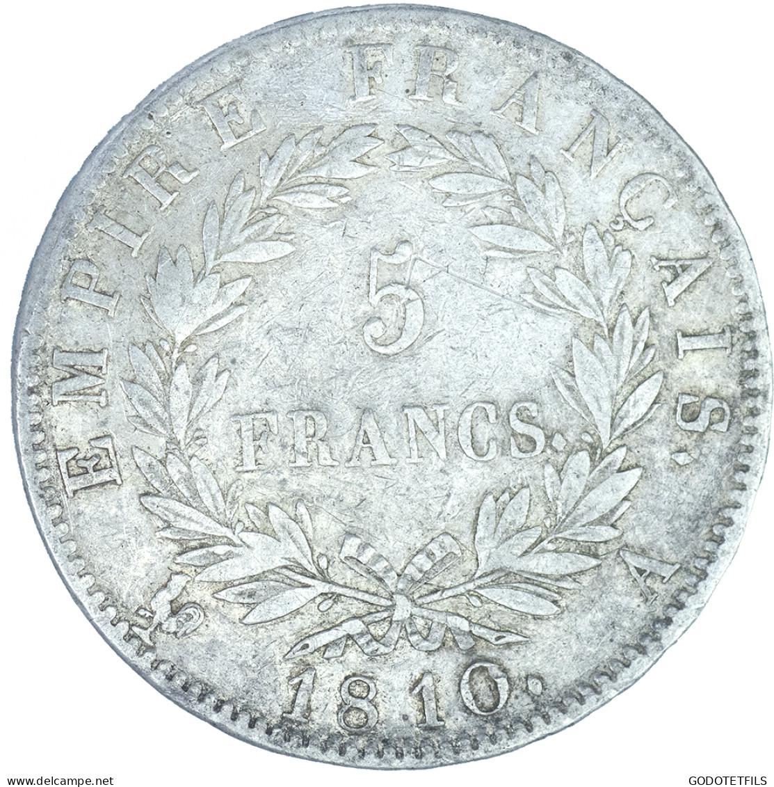 Premier Empire-5 Francs Napoléon Ier 1810 Paris - 5 Francs