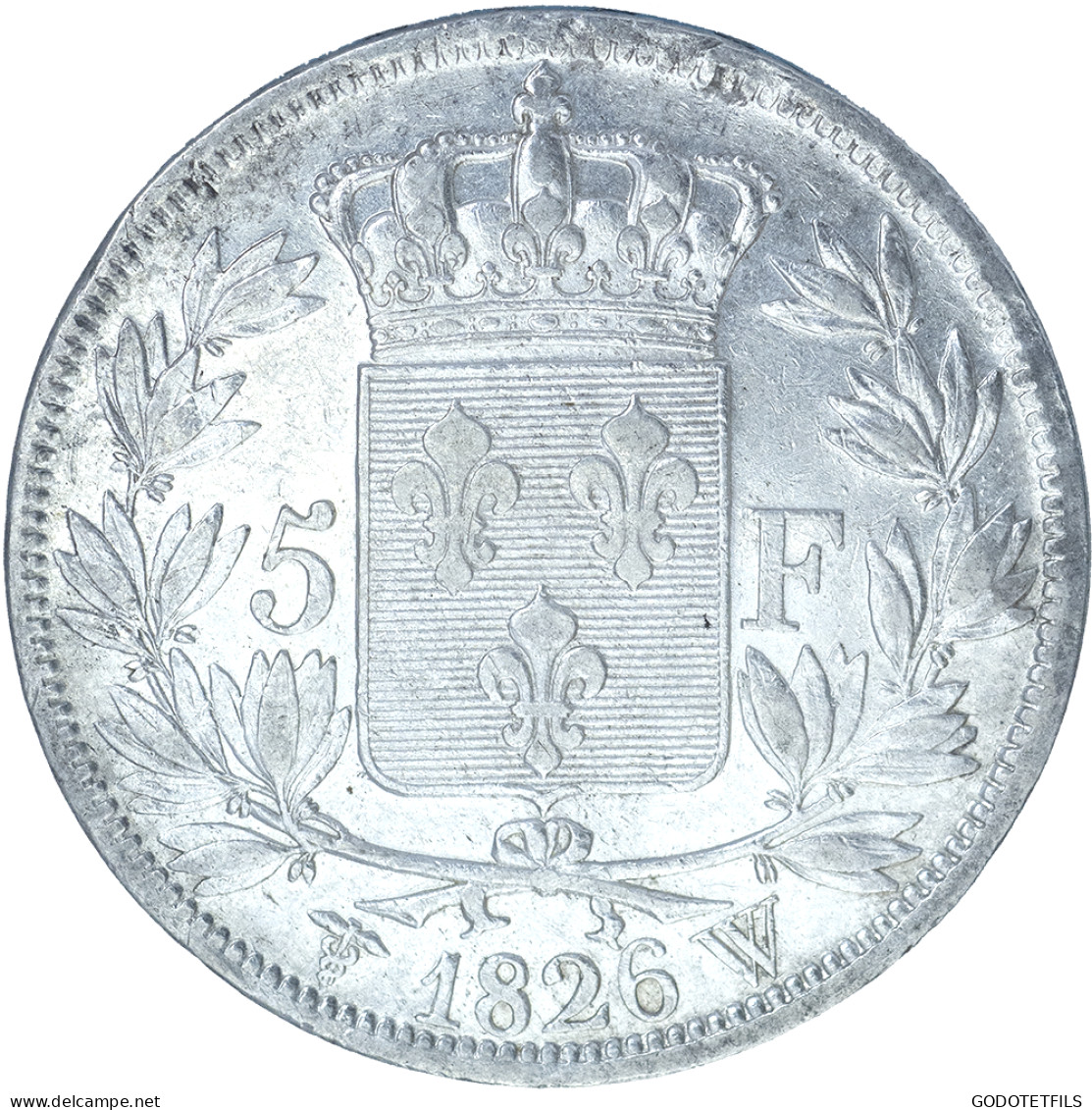 Charles X-5 Francs 1826 Lille - 5 Francs