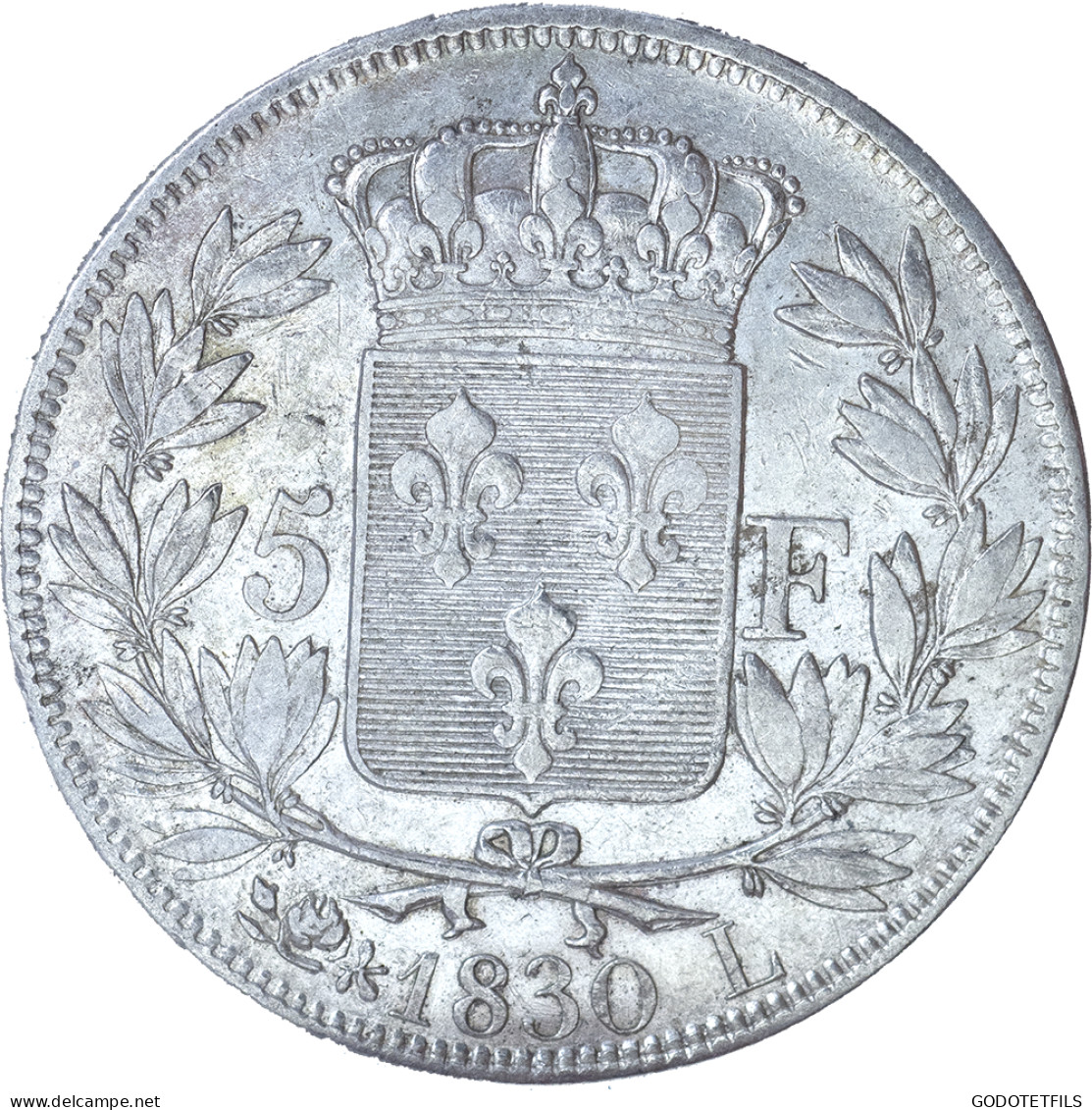 Charles X-5 Francs 1830 Bayonne - 5 Francs