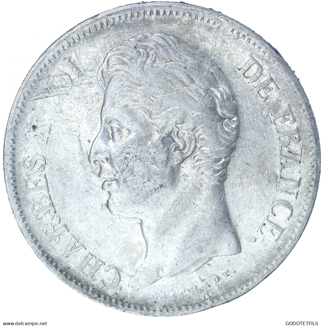 Charles X-5 Francs 1827 Lille - 5 Francs