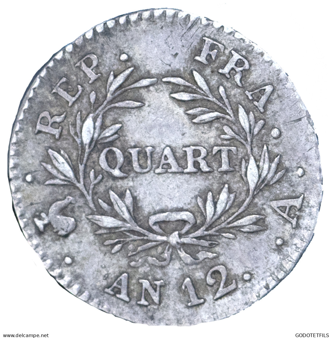 Consulat-Bonaparte Premier Consul-Quart De Franc An 12 (1803) Paris - 1/4 Franc