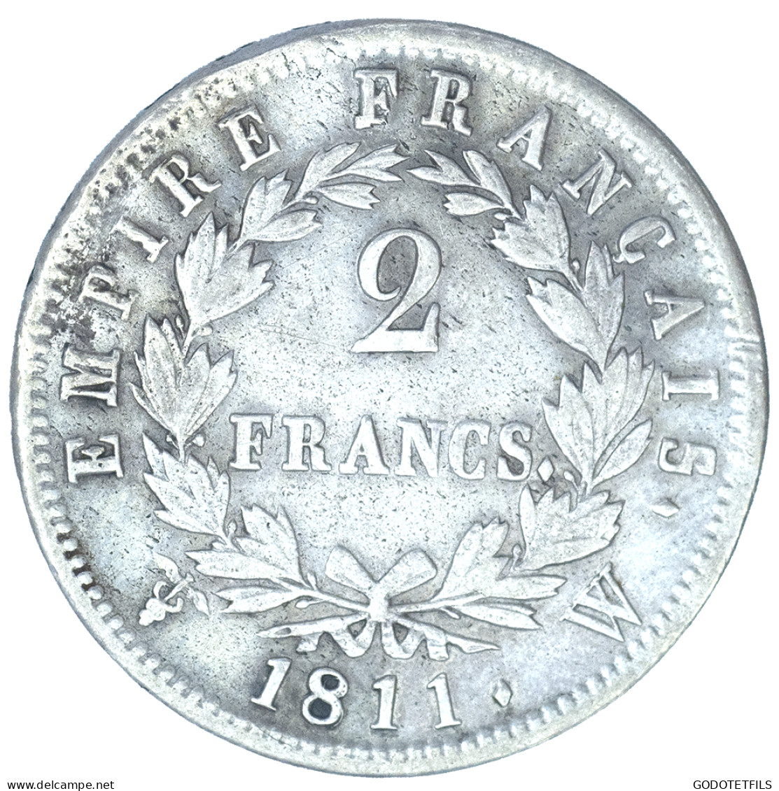 Premier-Empire- 2 Francs Napoléon Ier 1811 Lille - 2 Francs