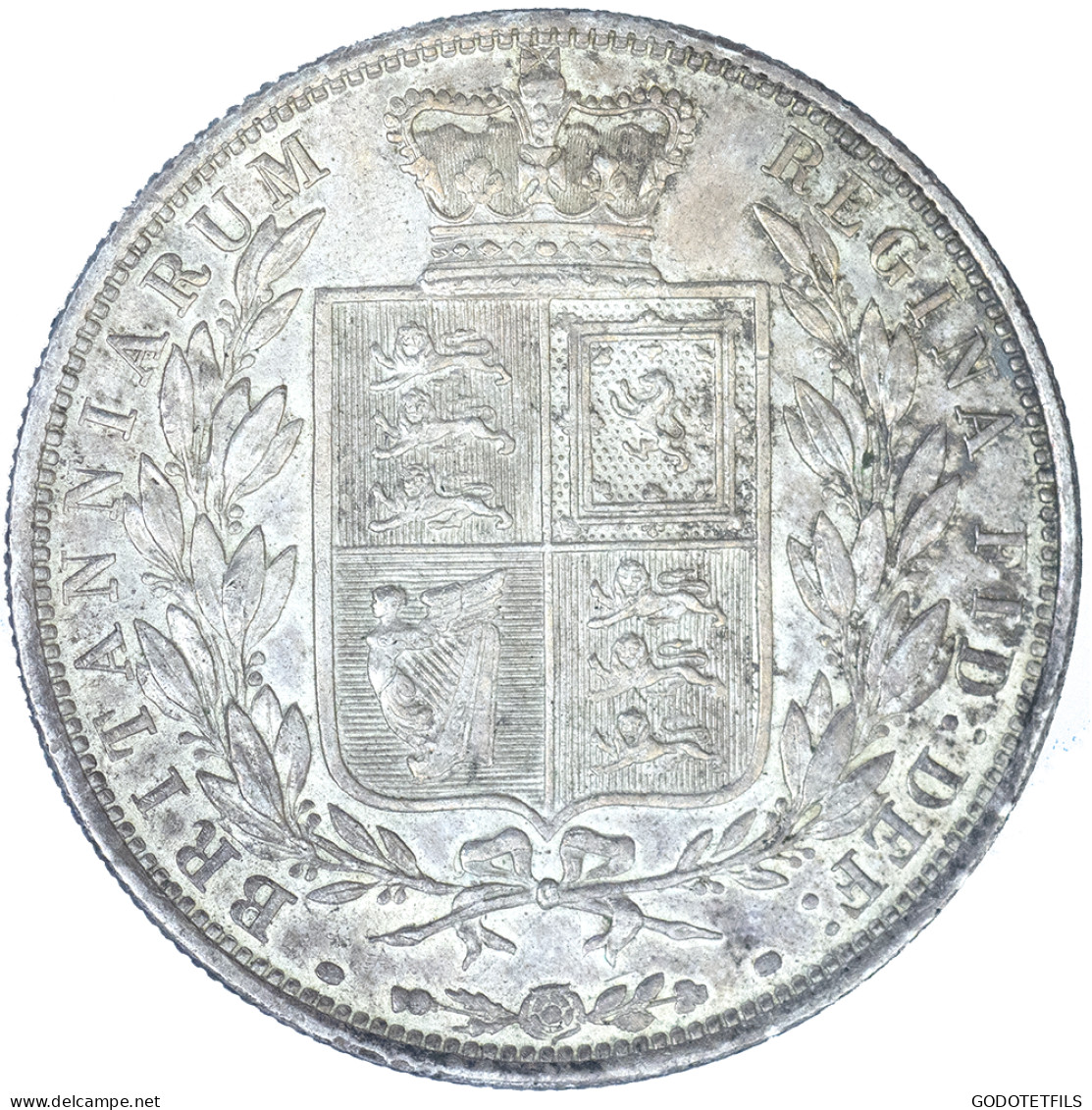 Royaume-Uni-1/2 Couronne Victoria 1885 Londres - Guinea