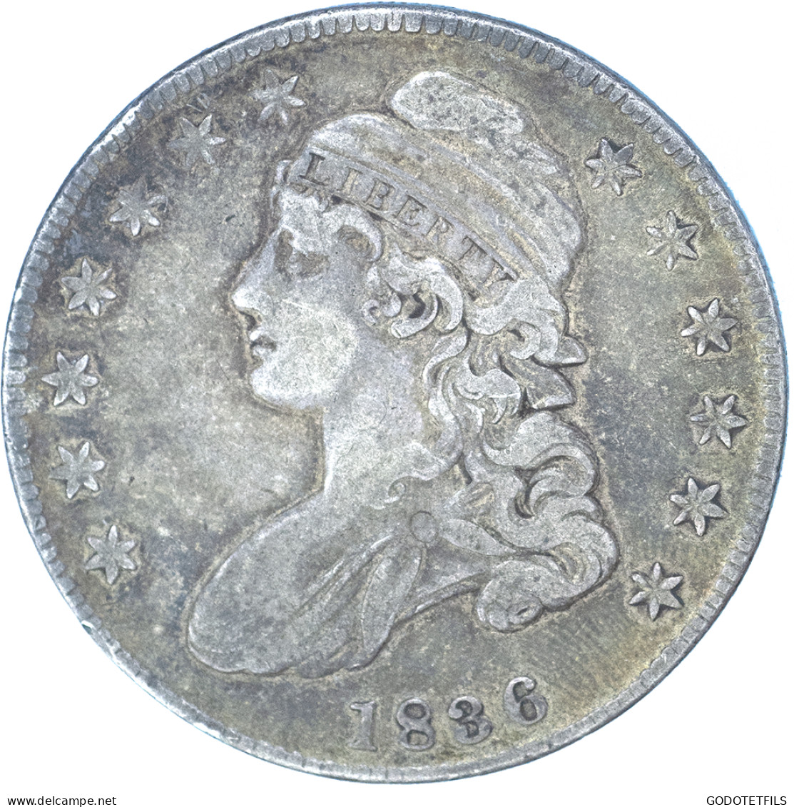 Etats-Unis- 50 Cents Ou Demi Dollar Type&quot;Capped Bust&quot; 1836 Philadelphie - 1794-1839: Early Halves (Prémices)
