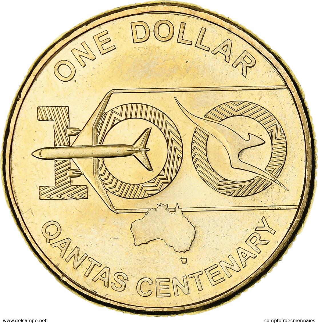 Australie, Dollar, Qantas, 2020, Bronze-aluminium, SPL - Dollar