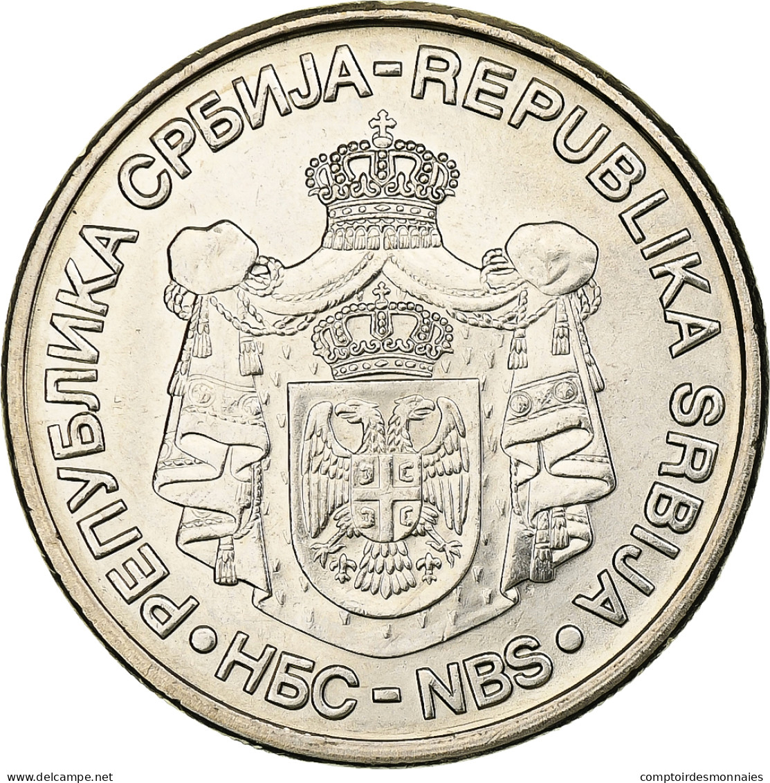 Serbie, 20 Dinara, 2007, Cuivre-Nickel-Zinc (Maillechort), SPL, KM:47 - Serbien