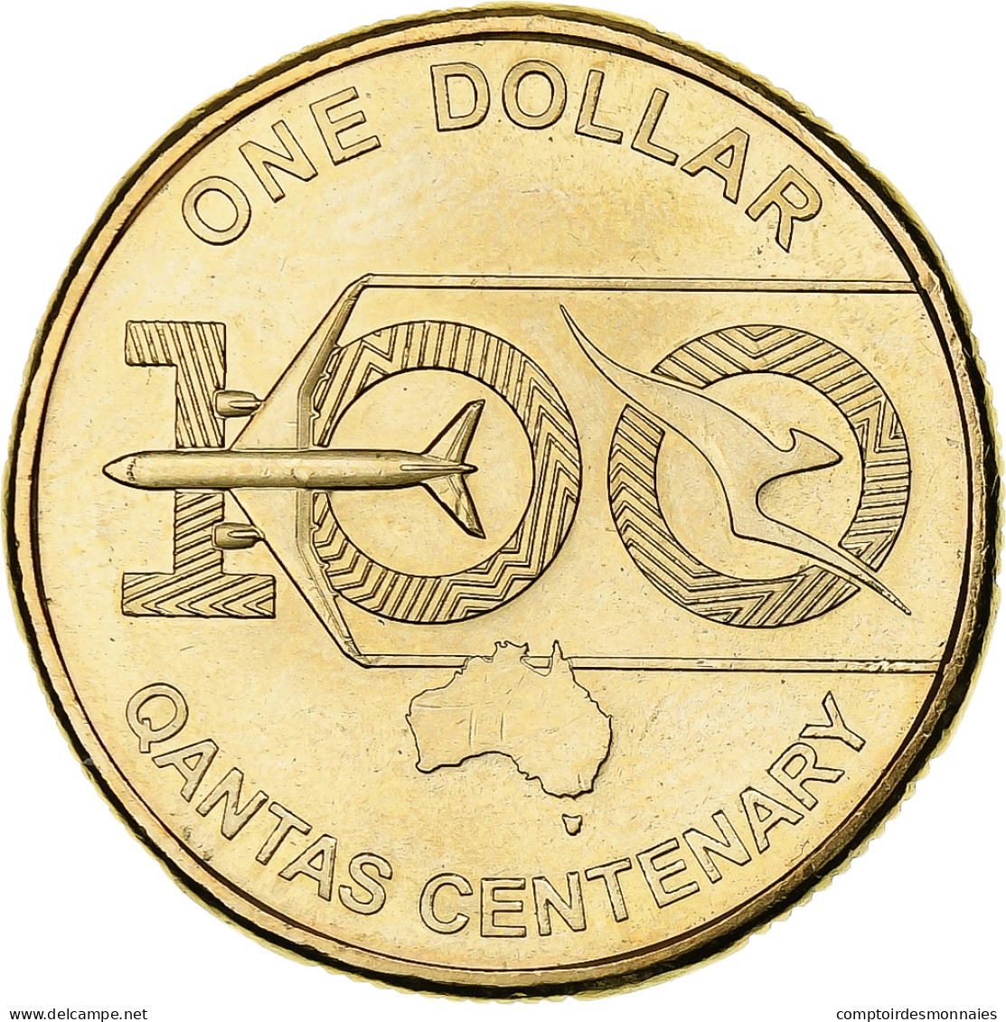 Australie, Dollar, Qantas, 2020, Bronze-aluminium, SUP - Dollar