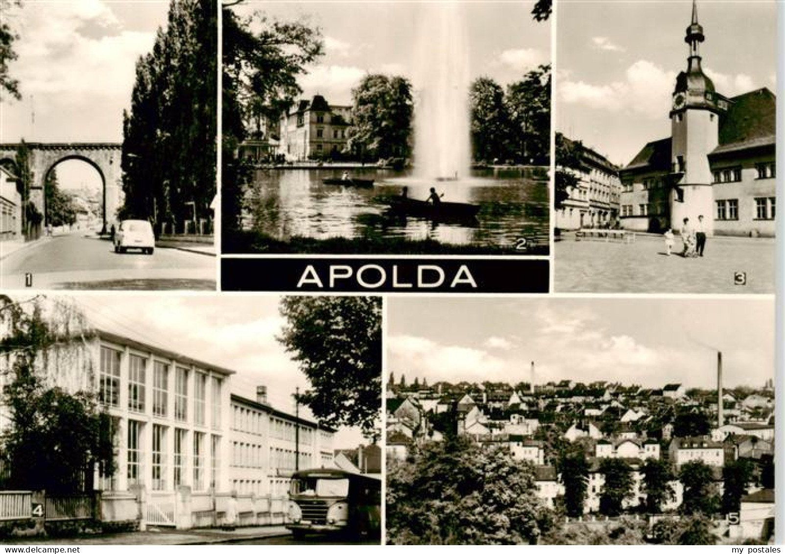 73908699 Apolda Viadukt Lohteich Rathaus Ingenieurschule Fuer Baustofftechnologi - Apolda