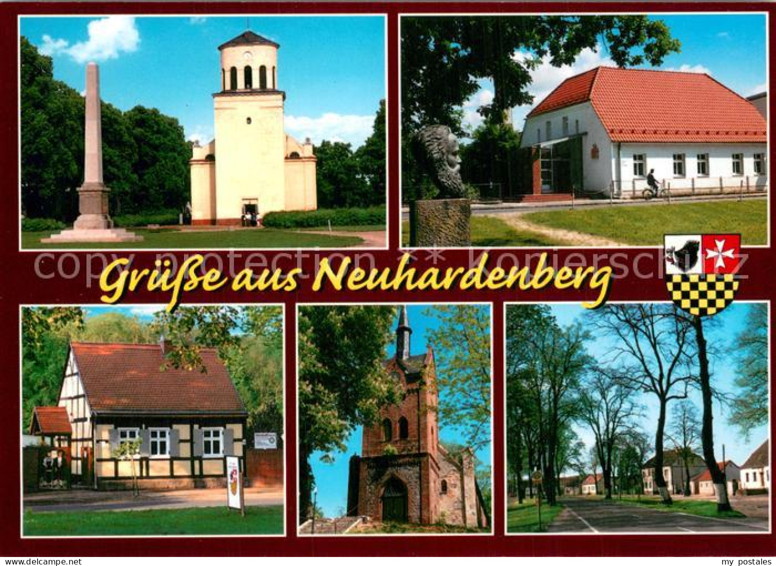 73761851 Neuhardenberg Schinkelkirche Karl Marx Denkmal Sparkasse Heimathaus Dor - Neuhardenberg