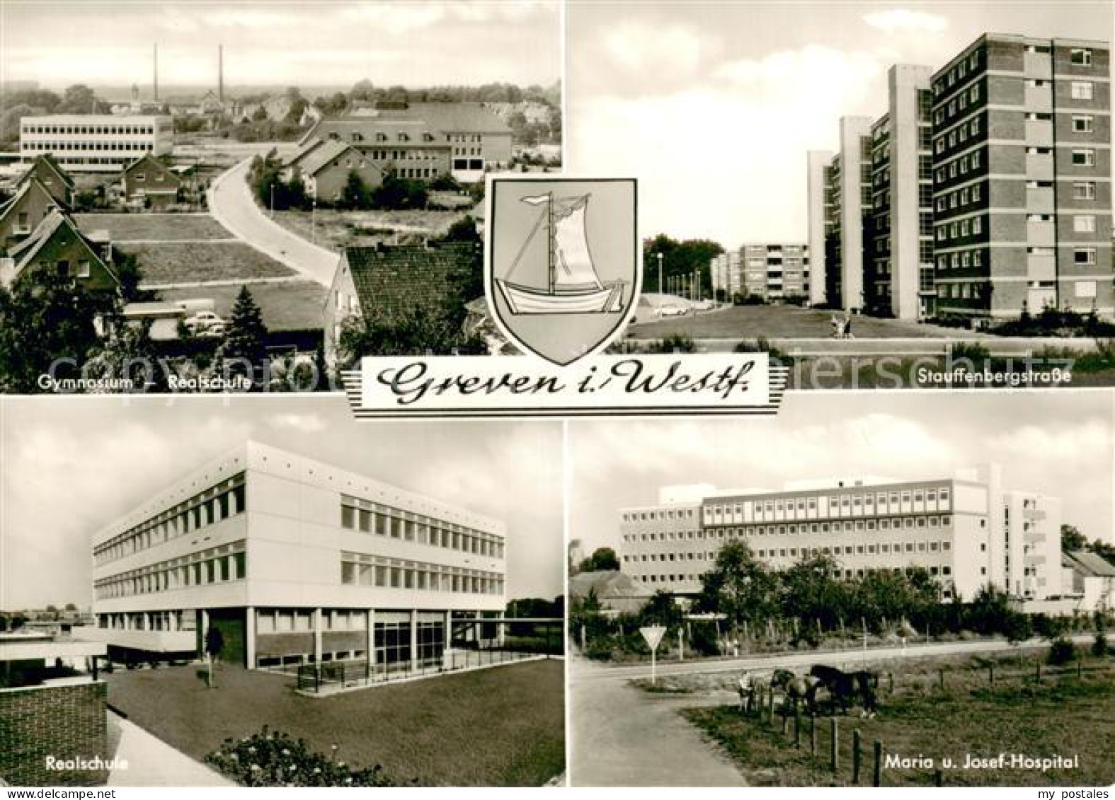 73710342 Greven Westfalen Stauffenbergstrasse Marie U. Josef-Hospital Realschule - Greven