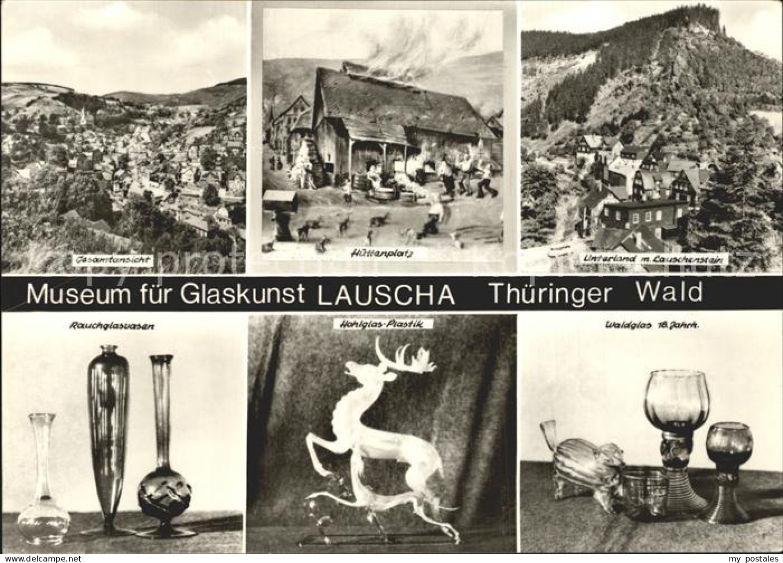 72357916 Lauscha Total Huettenplatz Unterland Mit Lauschenstein Museum Fuer Glas - Lauscha