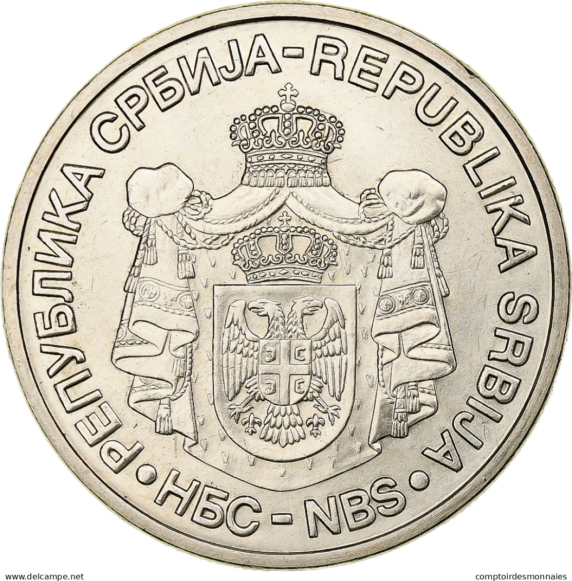 Serbie, 20 Dinara, 2010, Cuivre-Nickel-Zinc (Maillechort), SPL - Serbien