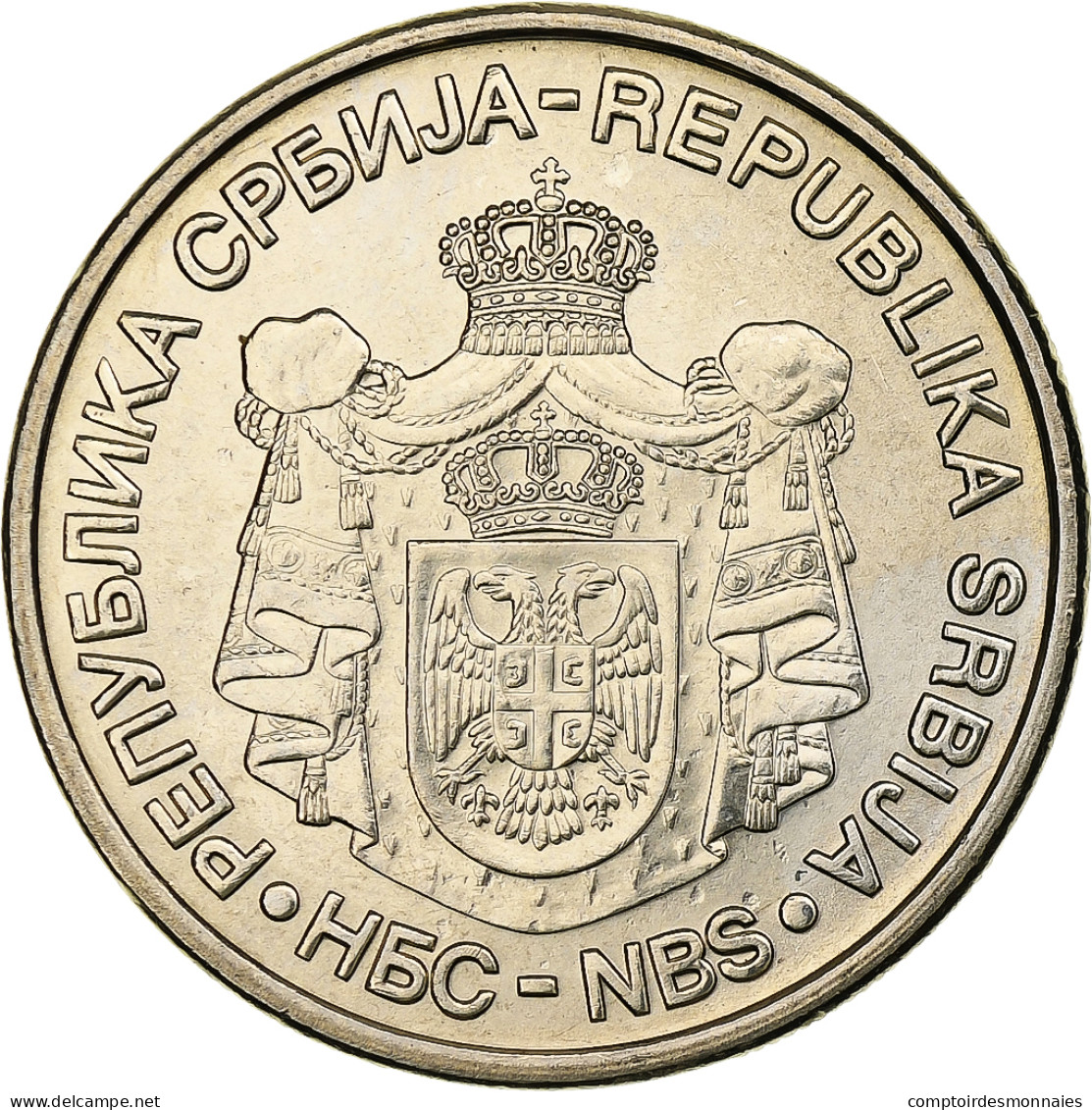 Serbie, 20 Dinara, 2007, Cuivre-Nickel-Zinc (Maillechort), SPL, KM:47 - Servië