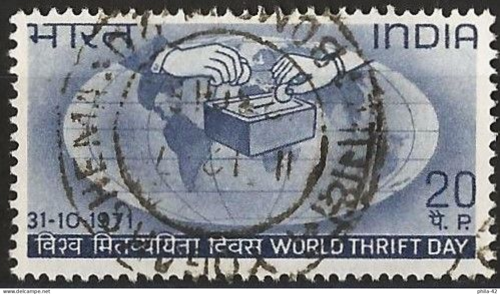 India 1971 - Mi 529 - YT 329 ( World Thrift Day ) - Used Stamps