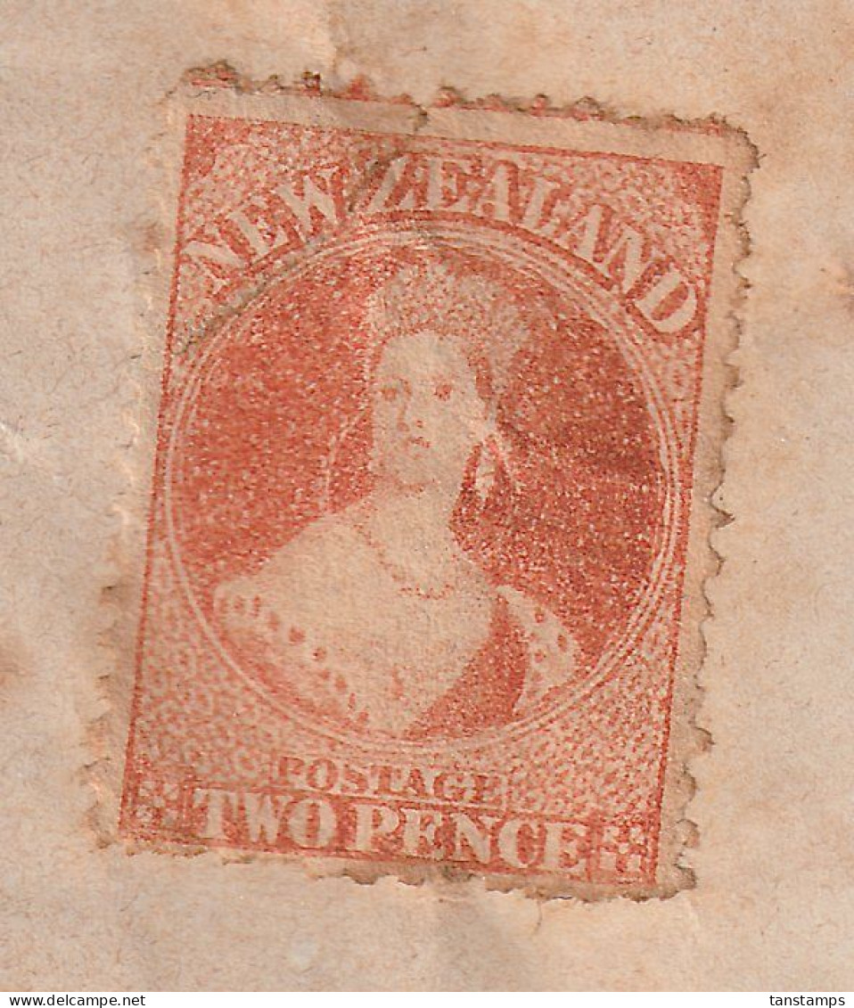 Classic NZ Chalon 2d Orange On Tatty Envelope. - Brieven En Documenten