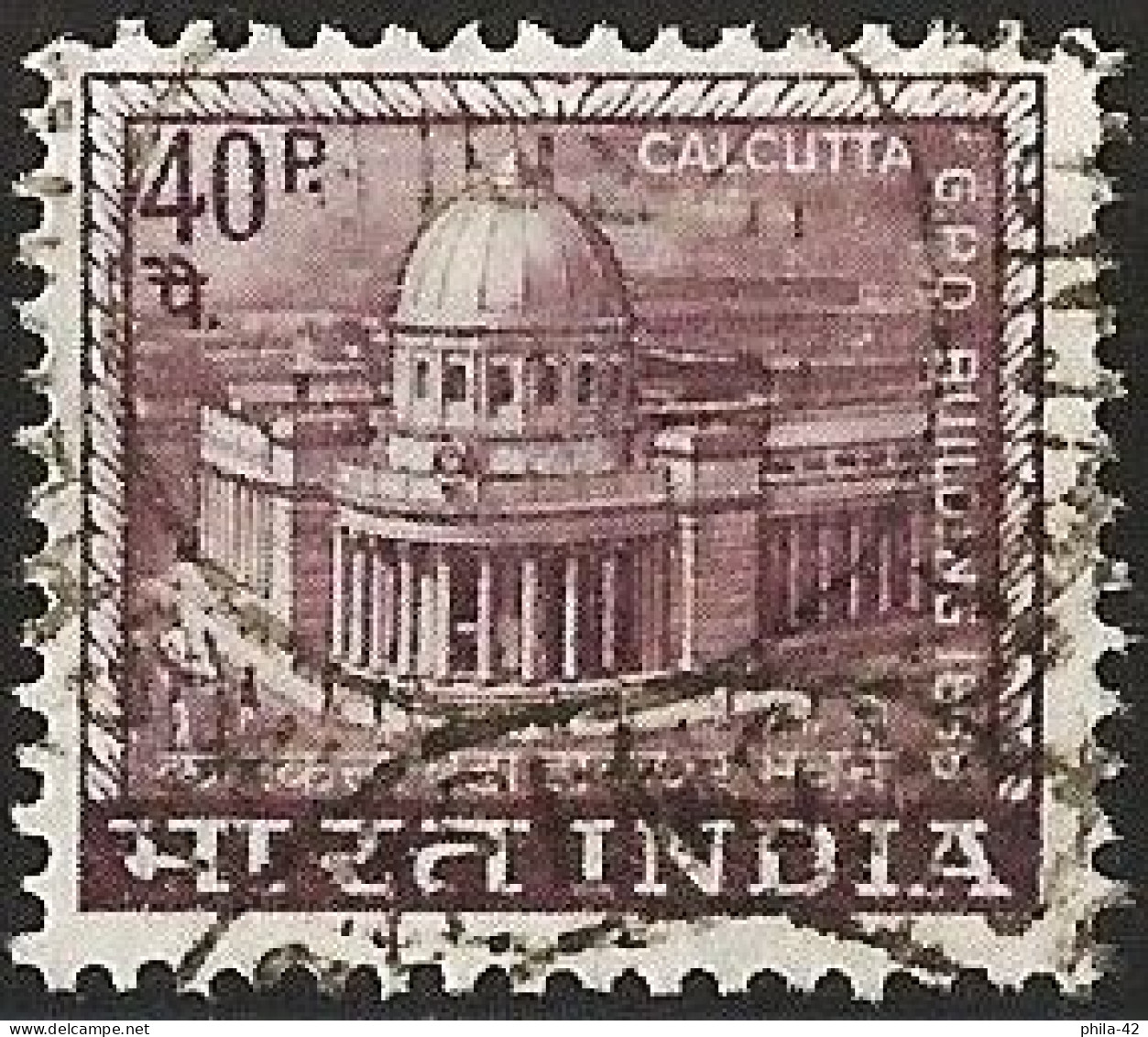 India 1968 - Mi 452 - YT 227A ( Calcutta Post Office ) - Usati