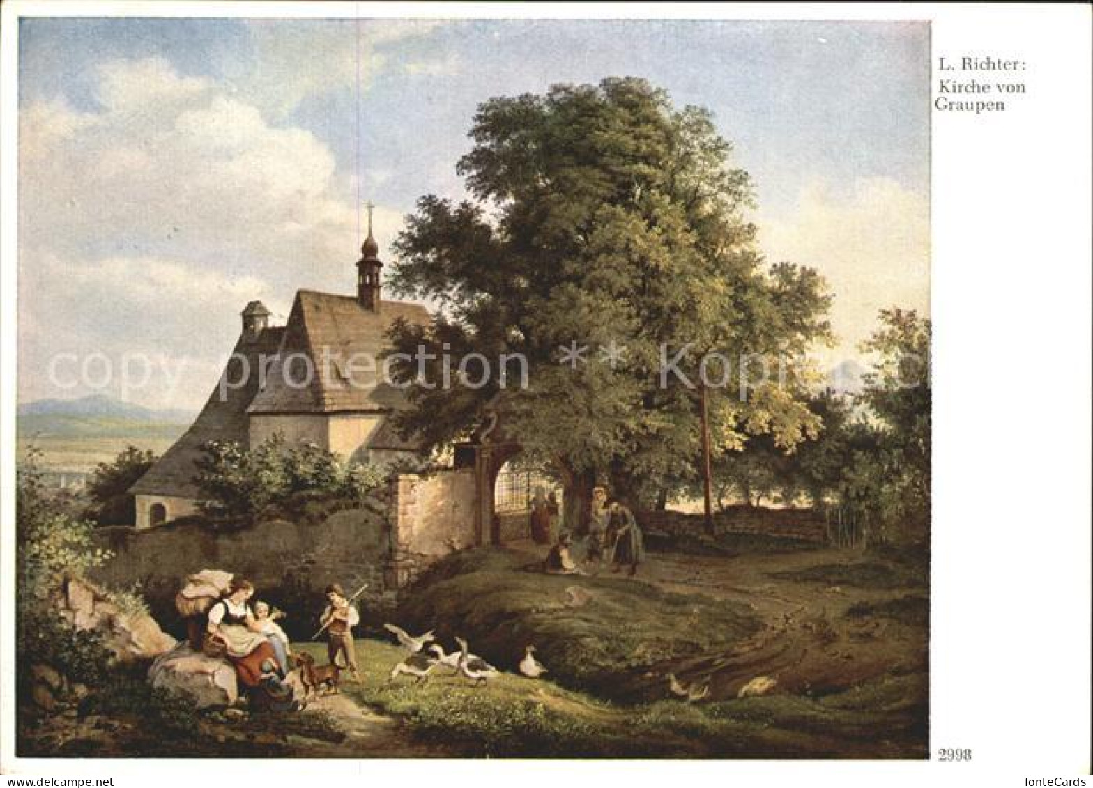 72129685 Richter Ludwig Kirche Von Graupen F.-A.-Ackermann-Verlag-Nr. 2998   - Richter, Ludwig