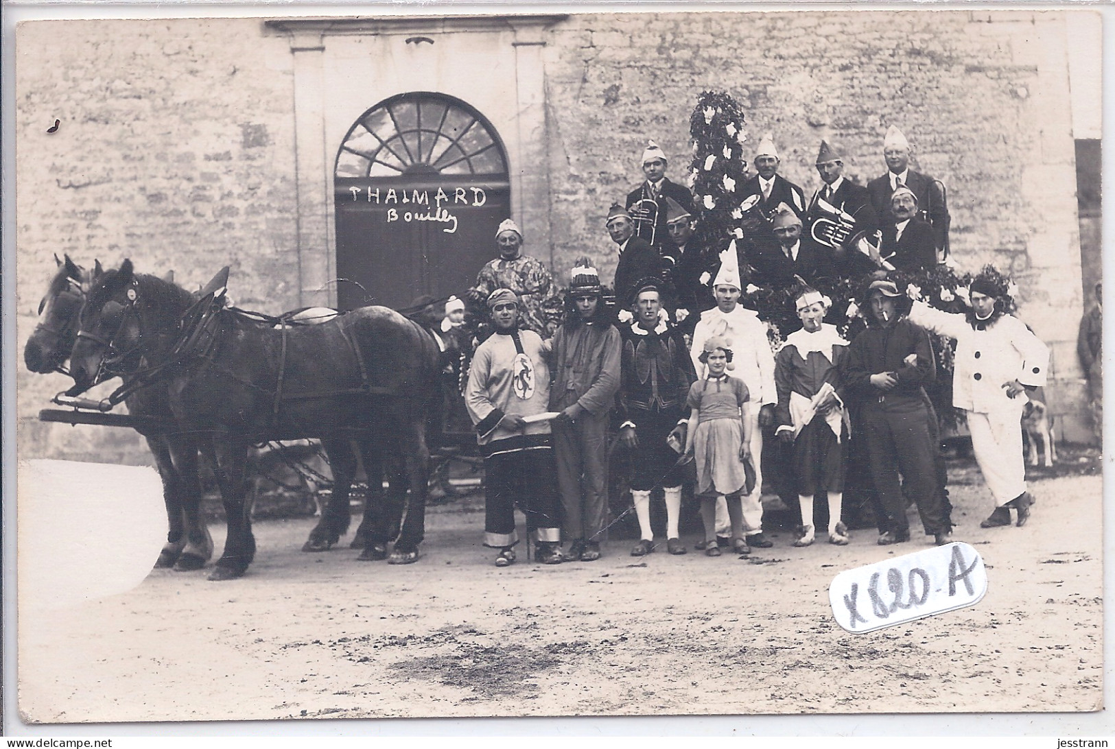 MAISONS-LES-CHAOURCE- CARTE-PHOTO- CAVALCADE - Chaource