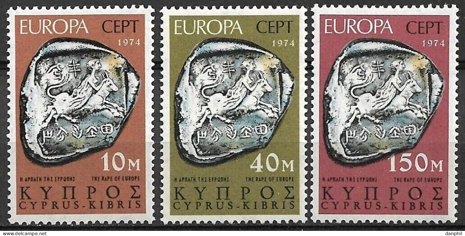 Cyprus 1974 Europa CEPT (**)  Mi 409-11 - M€ 4,-; Y&T 401-03 - €5,- - 1974