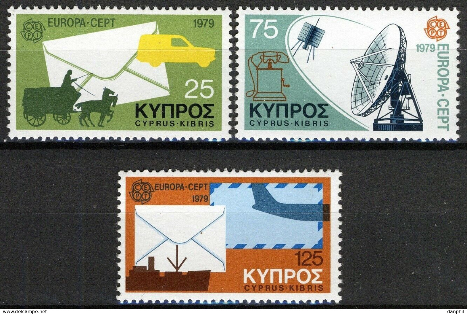 Cyprus 1979 Europa CEPT (**)  Mi 501-03 - M€ 4,-; Y&T 496-98 - €5,- - 1979