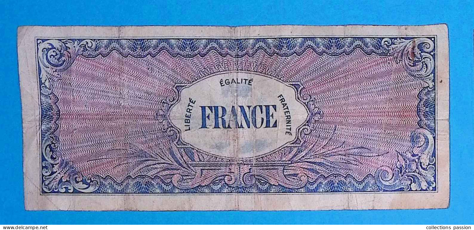 Billet, France, Trésor, Verso FRANCE, Série De 1944 - 6, Cent , 100 Francs, 2 Scans - 1945 Verso France