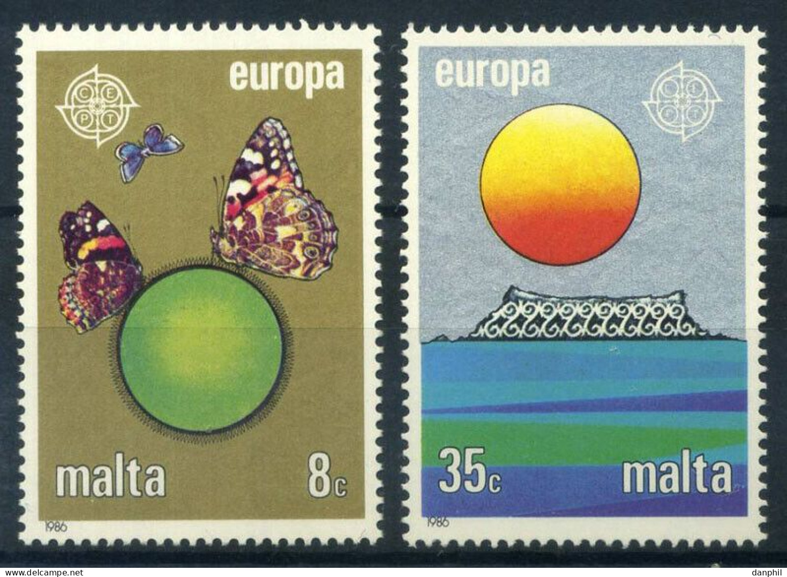 Malta 1986 Europa CEPT (**), Mint,  Mi 746-47 - M€5; Y&T 727-28 €6,50 - 1986