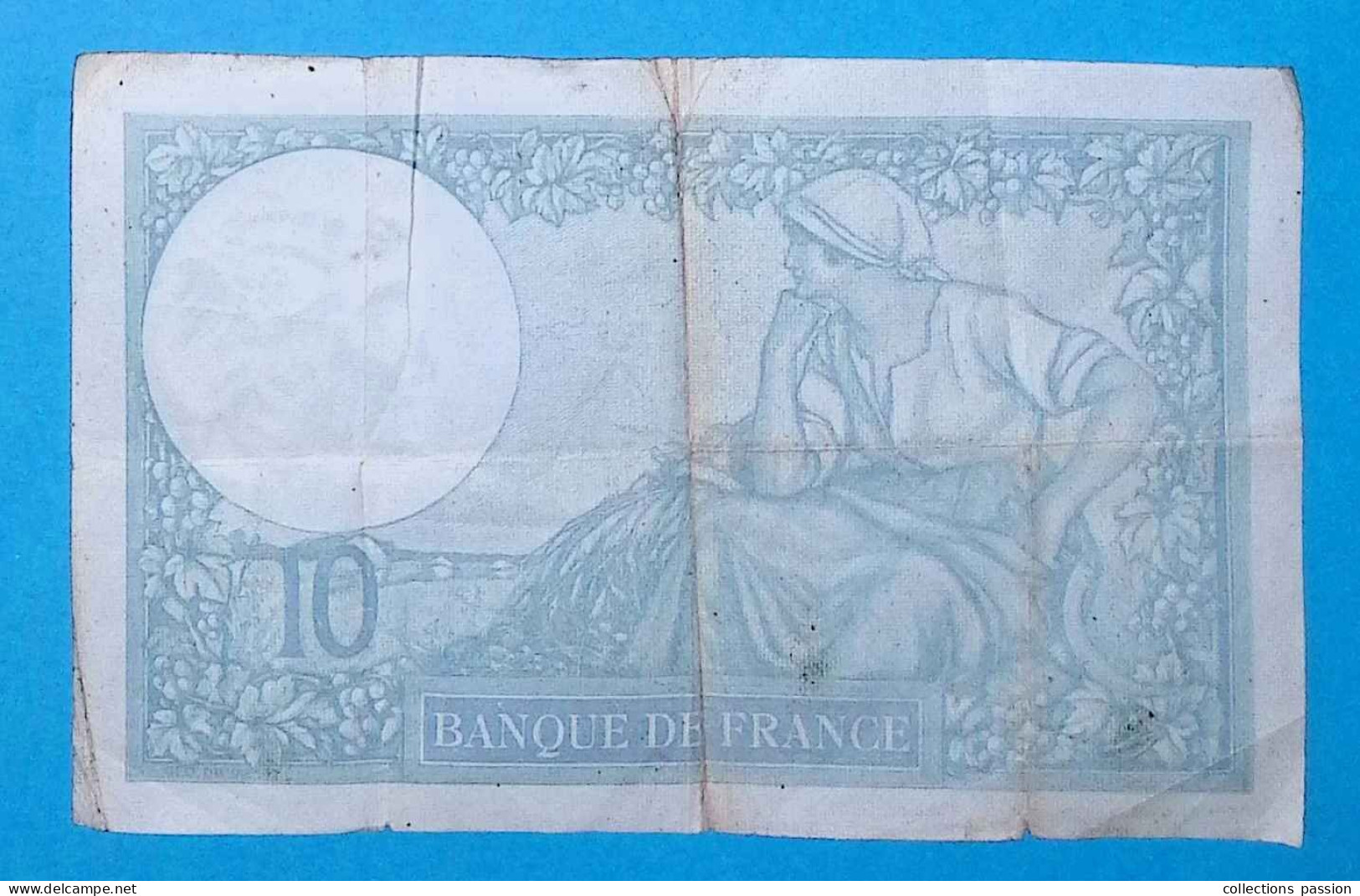 Billet, France, Minerve, Dix, 10 Francs, 19-5-1939, 2 Scans - 10 F 1916-1942 ''Minerve''