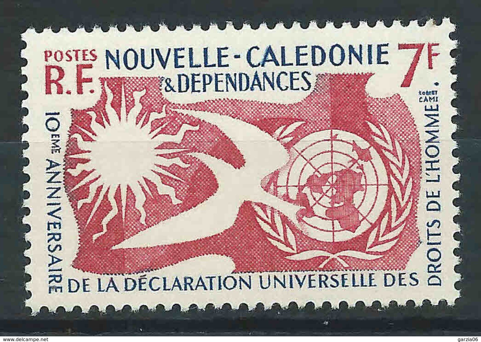 Nouvelle Calédonie - 1958 - Déclaration Droits De L' Homme - N° 285 - Neufs * - MLH - Ongebruikt