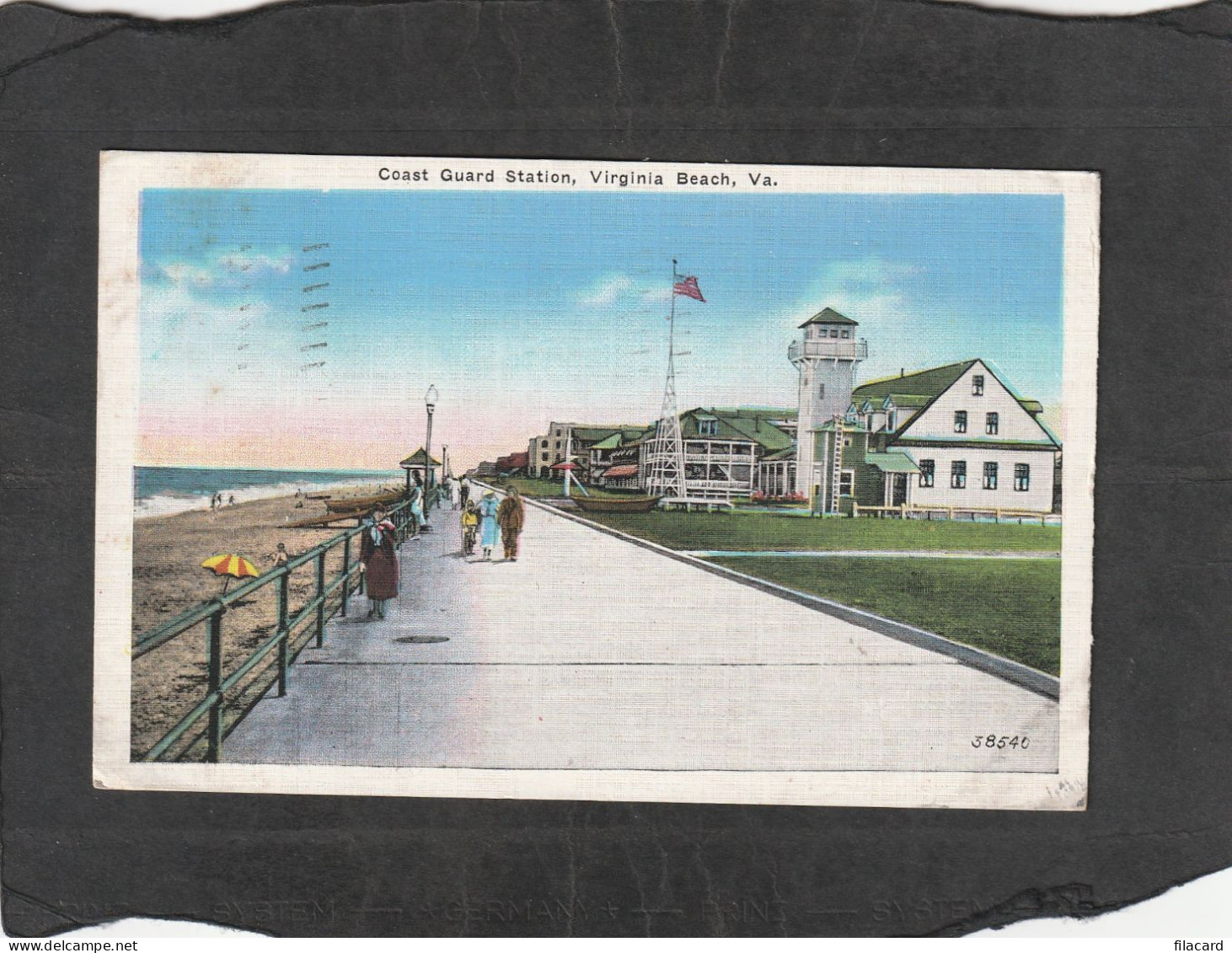 126241         Stati  Uniti,    Coast  Guard  Station,   Virginia  Beach,   Va.,  VG   1935 - Virginia Beach