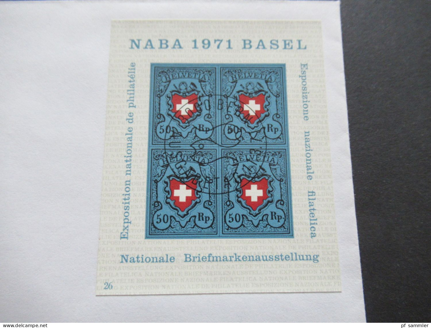 Schweiz 9 Sonderbelege / Einschreiben überwiegend 1970er Jahre / FDC NABA 1971 Block / Pro Patria Teils In Die CSSR Gese - Briefe U. Dokumente