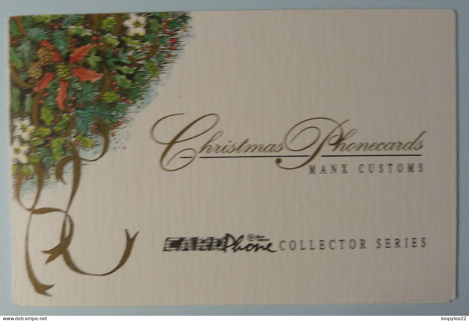 ISLE OF MAN - GPT - Specimen - Christmas - Manx Customs - The Kissing Bush - 14IOMA - In Folder - Isle Of Man