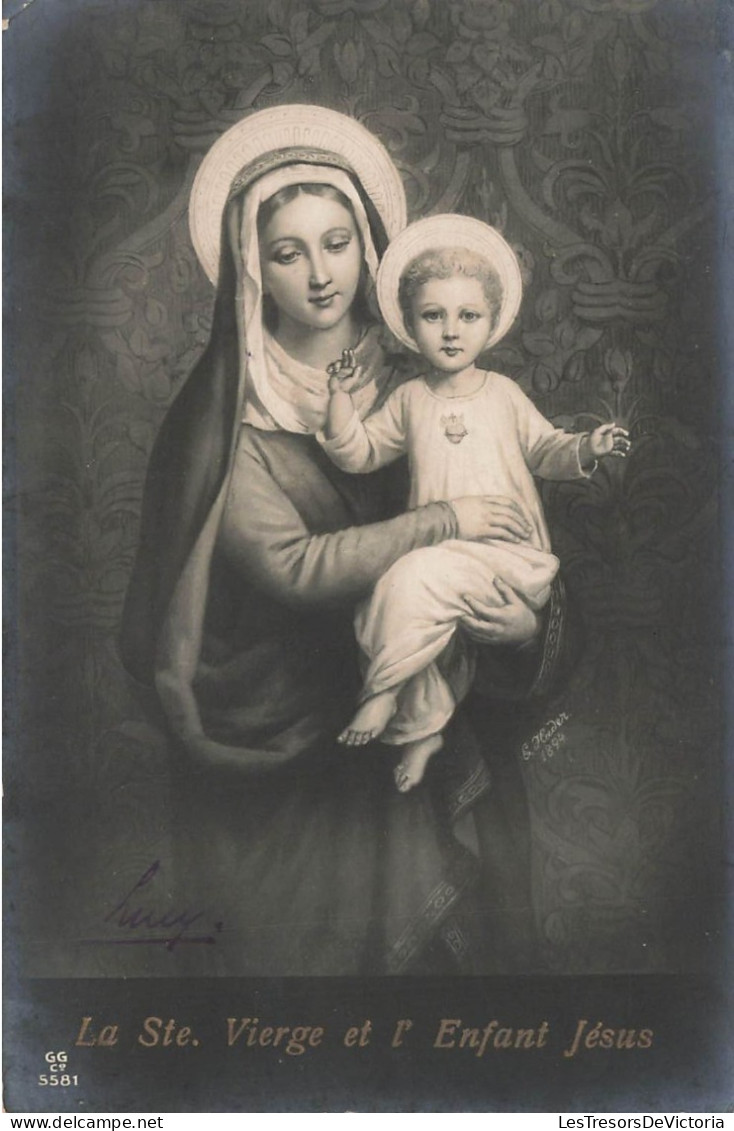 RELIGION - Christiannisme - La Ste Vierge Et L'Enfant Jésus - Carte Postale Ancienne - Maagd Maria En Madonnas