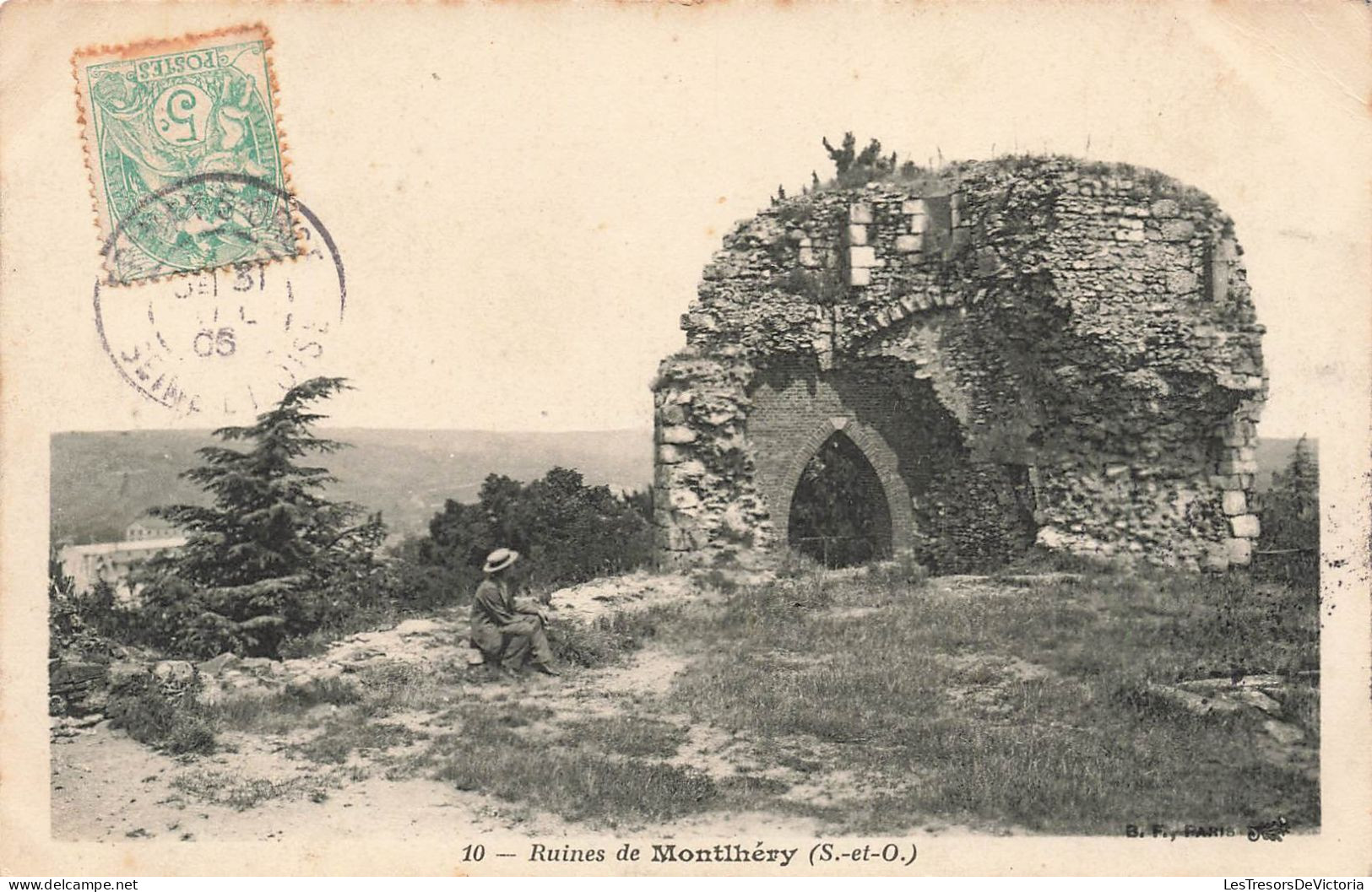 FRANCE - Monthéry - Vue Sur Les Ruines De Monthéry - Carte Postale Ancienne - Montlhery