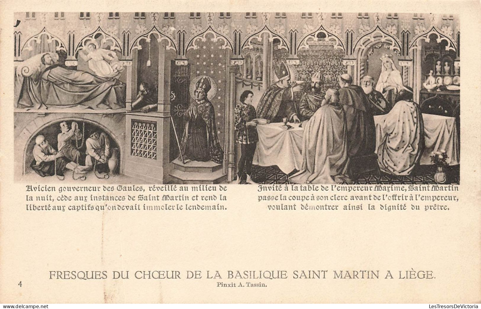 BELGIQUE - Liège - Fresques Du Choeur De La Basilique Saint Martin à Liège - Carte Postale - Liege