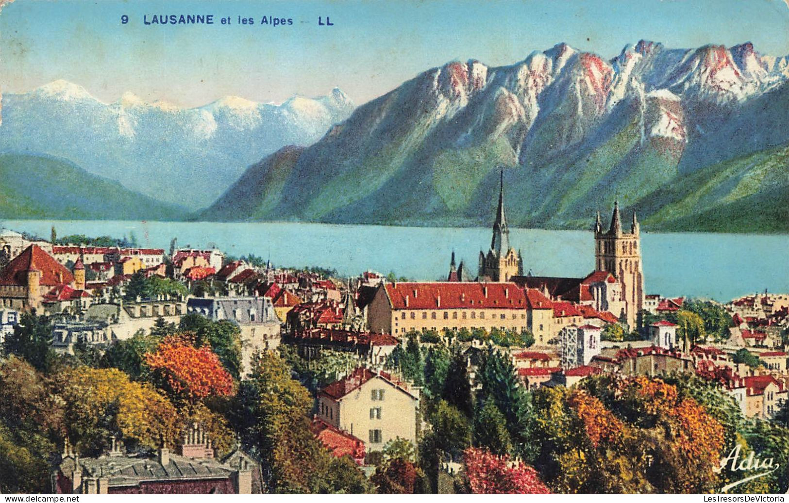 SUISSE - Lausanne - Les Alpes - Vue Générale - Carte Postale Ancienne - Lausanne