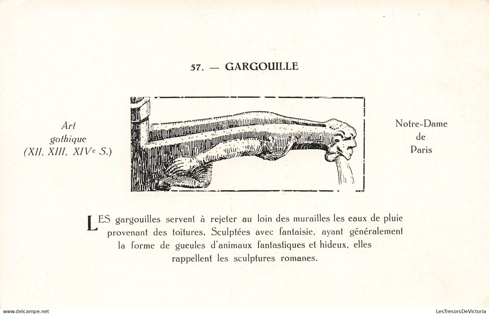 FRANCE - Paris - Notre Dame De Paris - Art Gothique (XII XIII XIVè S) - Gargouille - Carte Postale - Liege