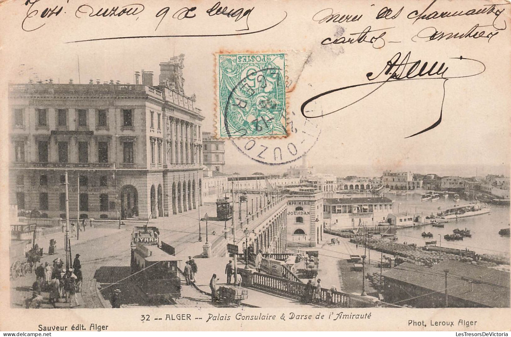 ALGERIE - Alger - Vue Sur Le Palais Consulaire Et Darse De L'amirauté - Carte Postale Ancienne - Alger