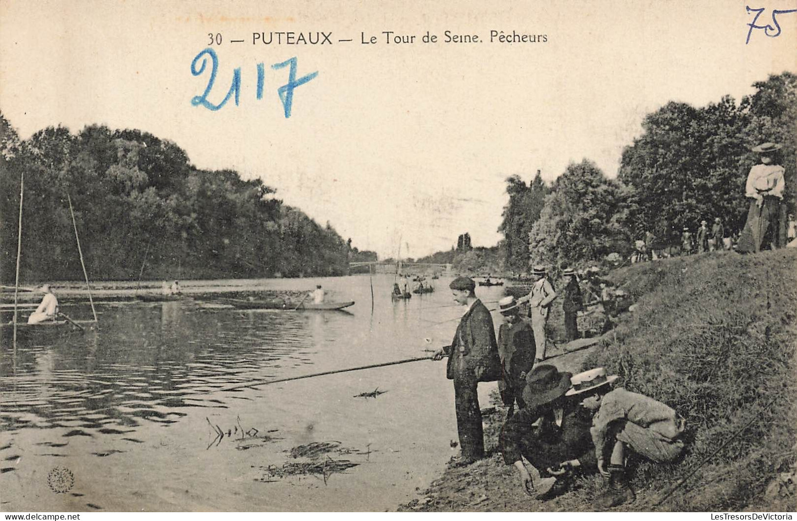 FRANCE - Puteaux - Le Tour De Seine - Pêcheurs - Carte Postale Ancienne - Puteaux