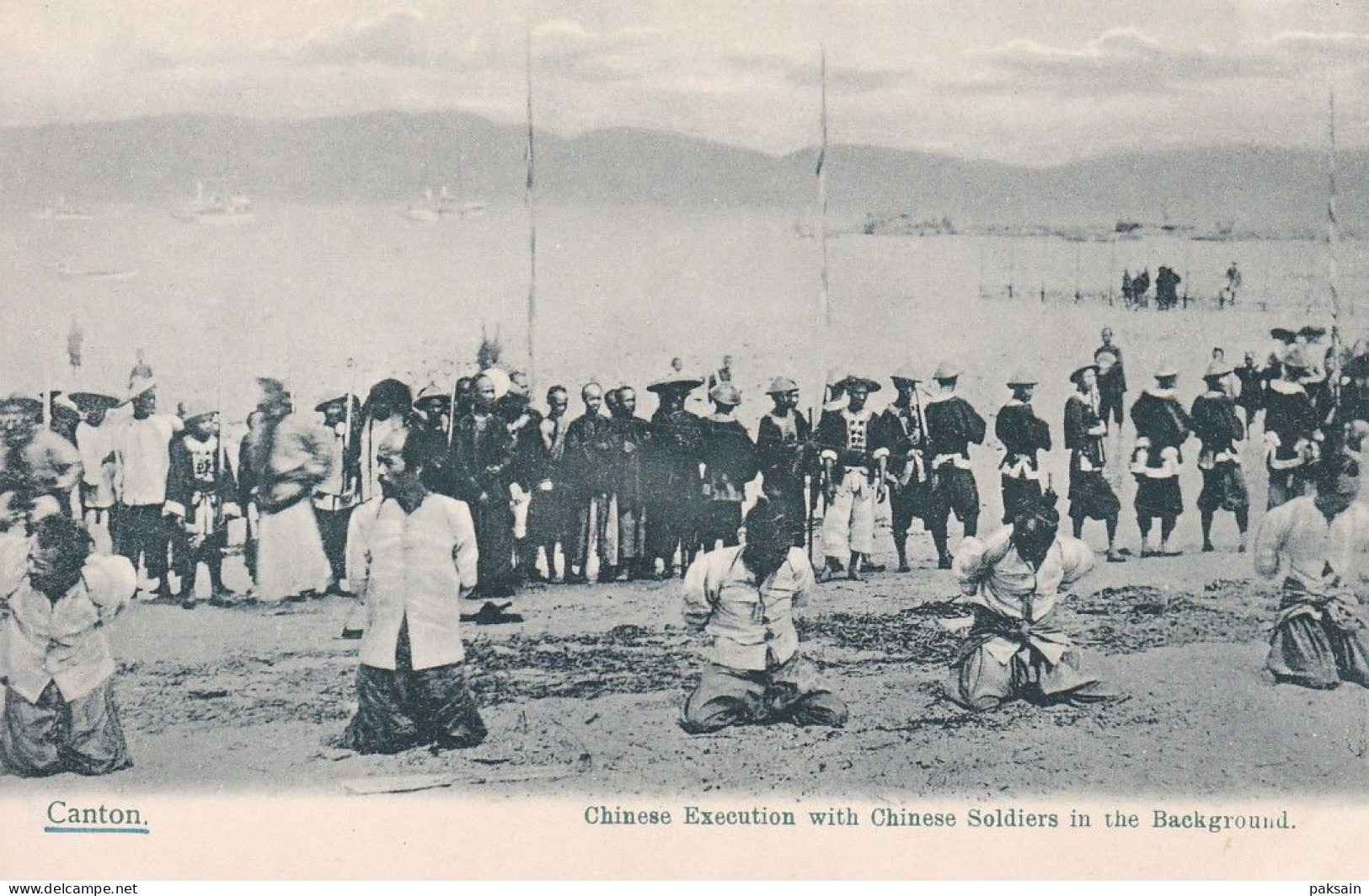 Canton - Chinese Execution With Chinese Soldiers In The Background Chine CHINA Asie Asia Beheading Decapitation - China