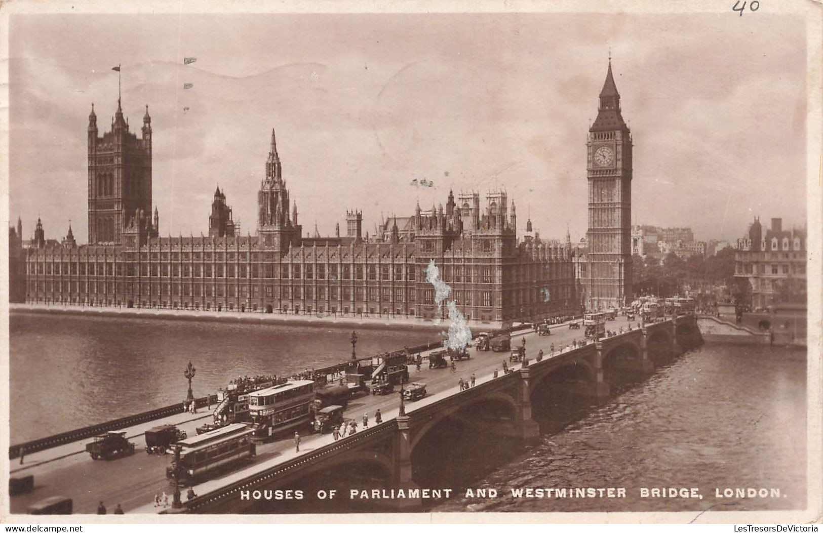 ROYAUME UNI - Angleterre - London - Houses Of Parliament And Westminster Bridge - Carte Postale Ancienne - Houses Of Parliament