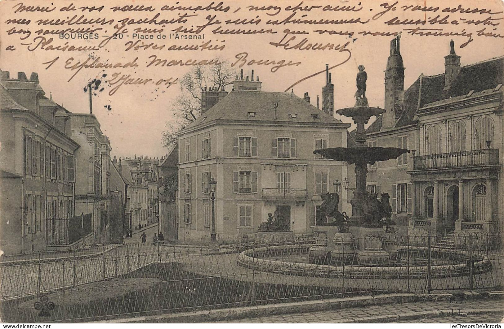 FRANCE - Bourges - Place De L'Arsenal - Carte Postale Ancienne - Bourges