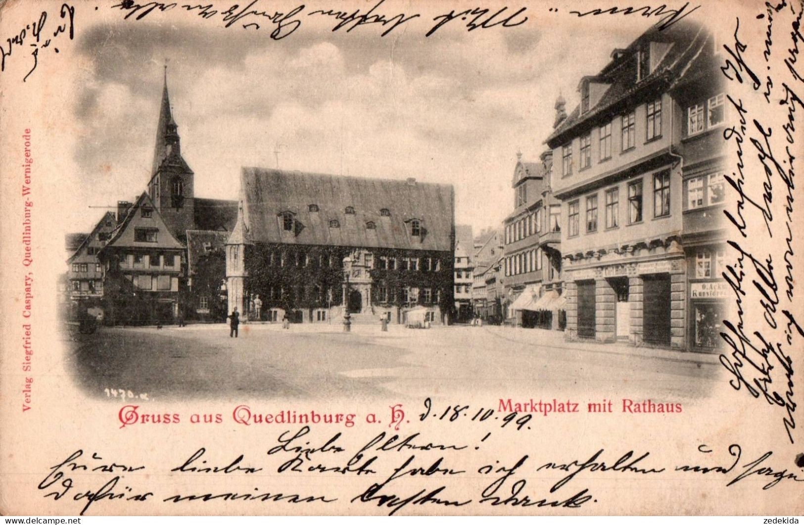 G7542 - Quedlinburg - Markt Und Rathaus - Siegfried Caspary - Quedlinburg