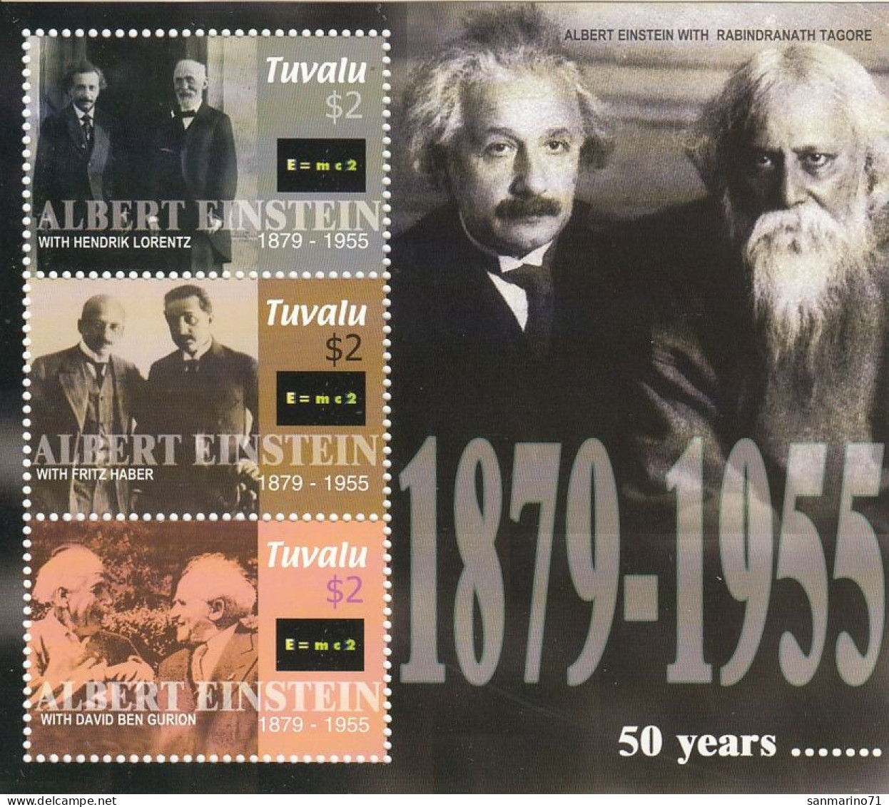 TUVALU 1233-1235,unused (**) - Albert Einstein