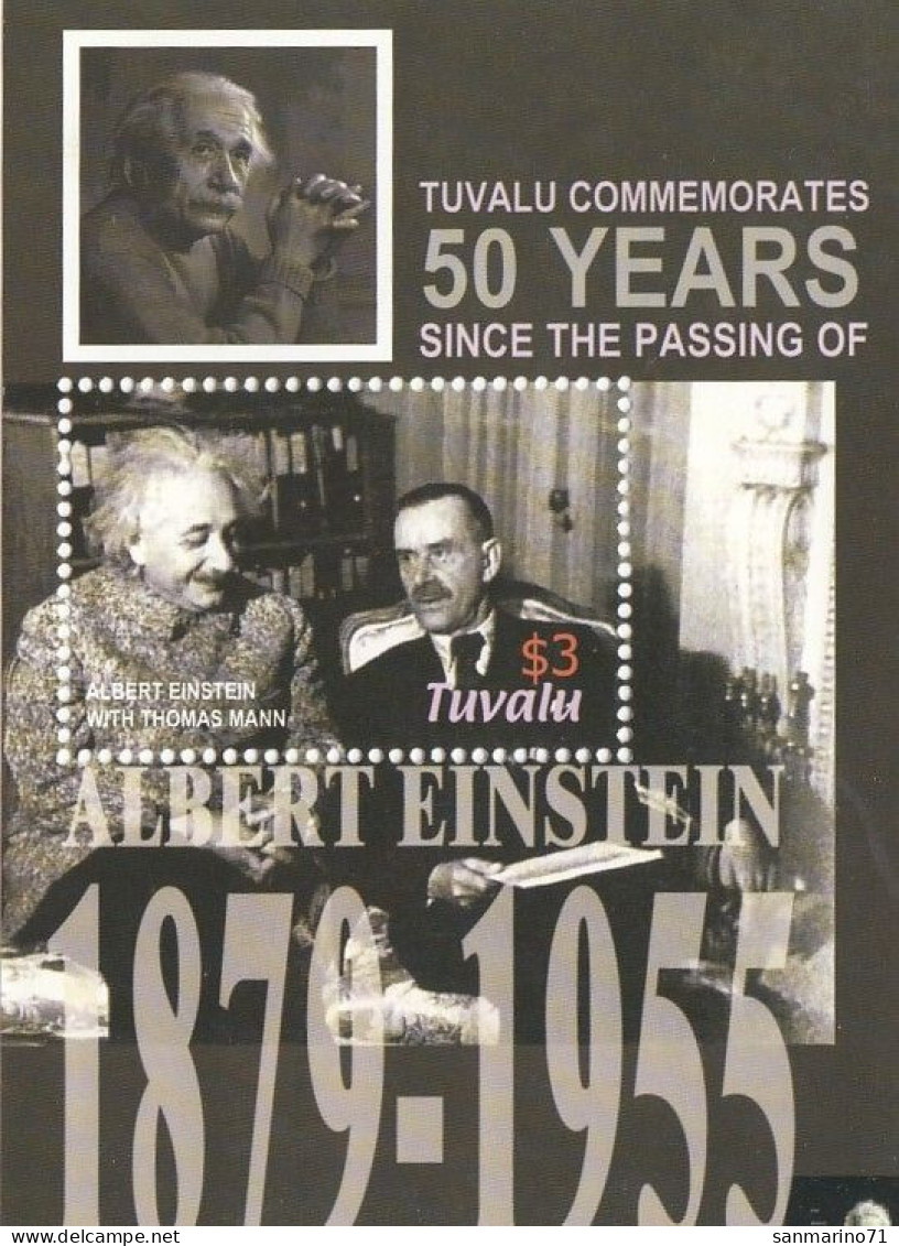 TUVALU Block 128,unused (**) - Albert Einstein