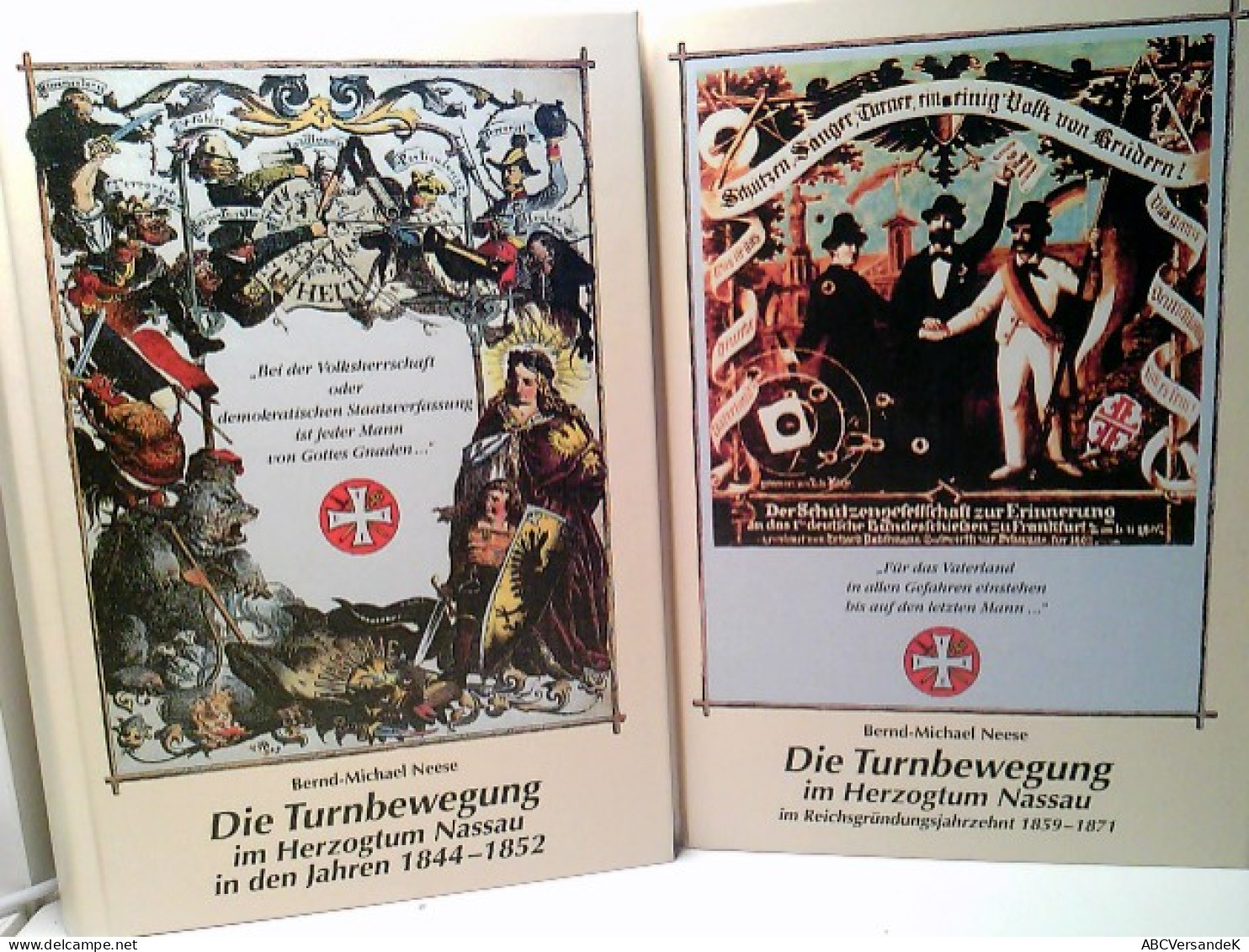 Konvolut: 2 Bände (von2) Die Turnbewegung Im Herzogtum Nassau In Den Jahren 1844 - 1852 Sowie Im Reichgründung - Hessen