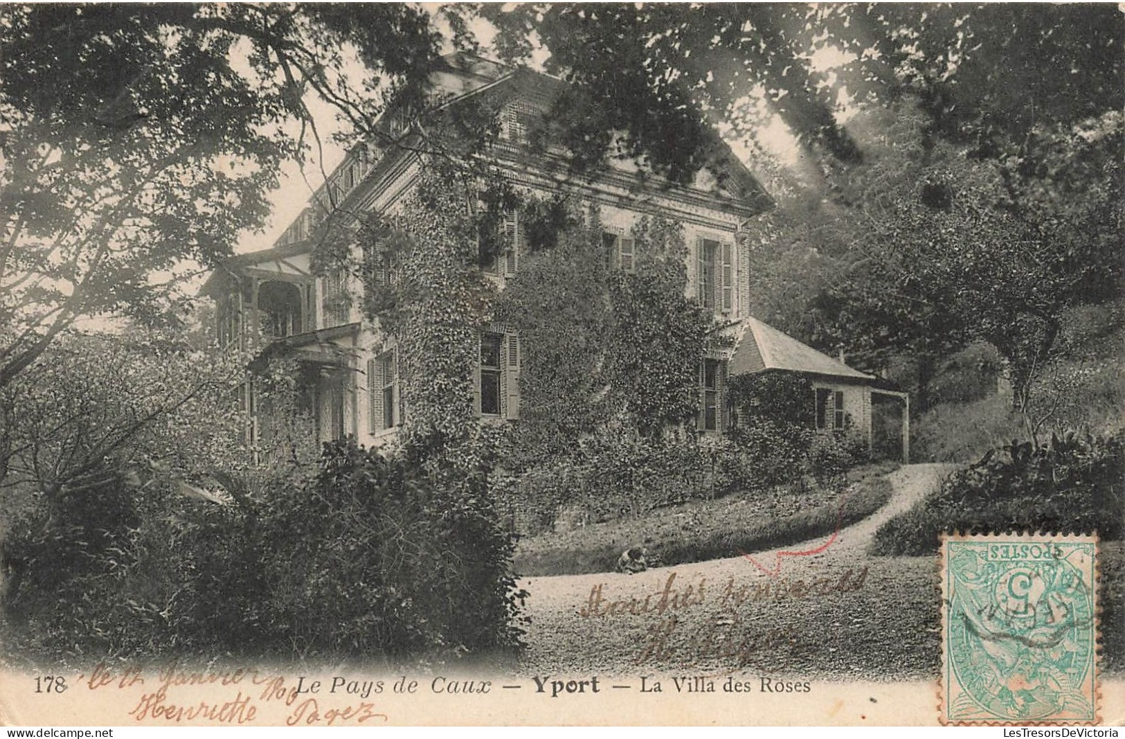 FRANCE - Yport - Le Pays De Caux - Vue Sur La Villa Des Roses - Carte Postale Ancienne - Yport