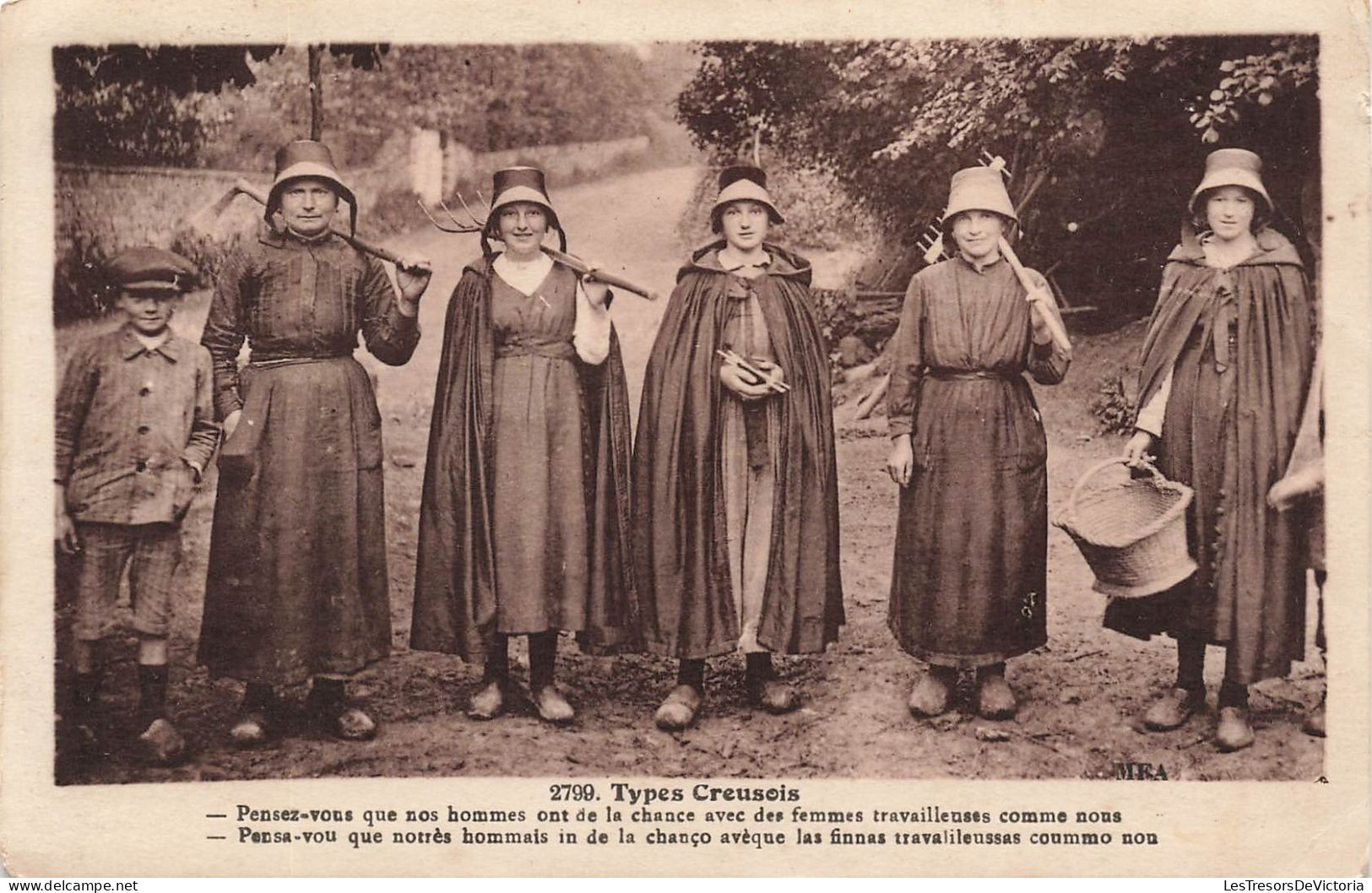 FRANCE - Types Creusois - Des Femmes Travailleuses - Carte Postale Ancienne - Sonstige & Ohne Zuordnung