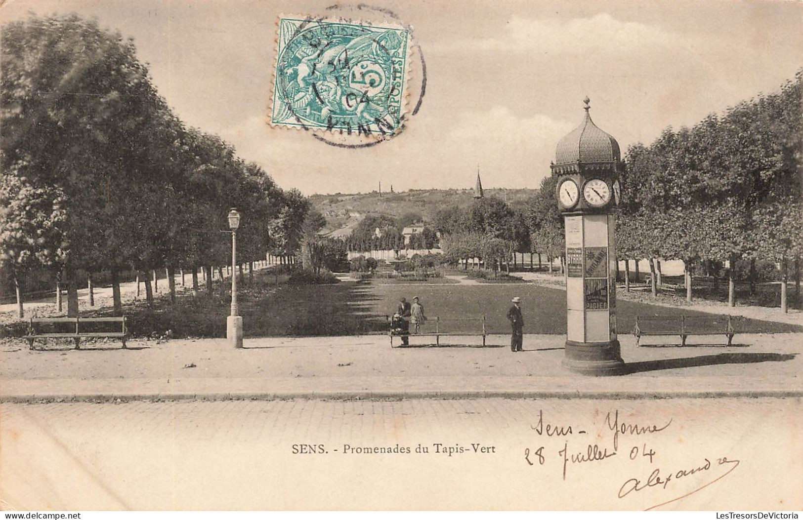 FRANCE - Sens - Promenades Du Tapis Vert - Carte Postale Ancienne - Sens