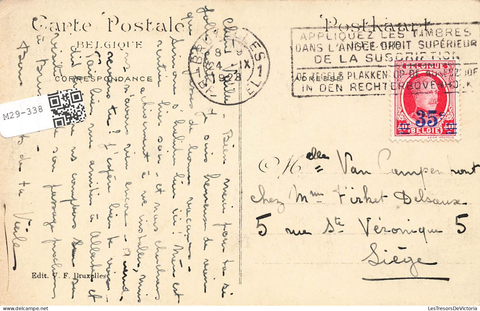 BELGIQUE - Exposition Universelle Bruxelles 1910 - Travaux Féminins - Carte Postale Ancienne - Universal Exhibitions