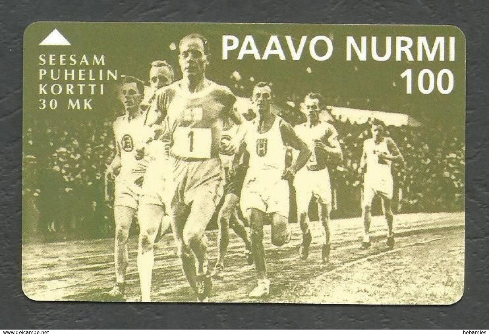 30 FIM  - PAAVO NURMI  - 9 Times Olympic Gold Medal Winner - Magnetic Card - FINLAND - - Sport